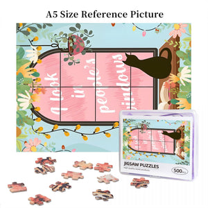 I Look in People's Windows Wooden Puzzle with 500 pieces