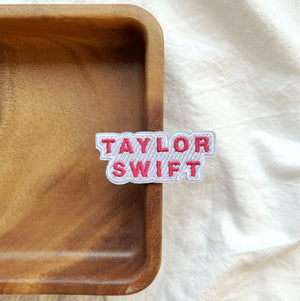 Pink TS Embroidery Patch