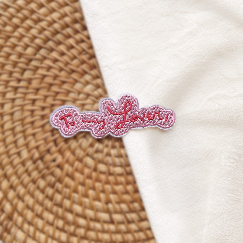 To My Lover Embroidery Patch