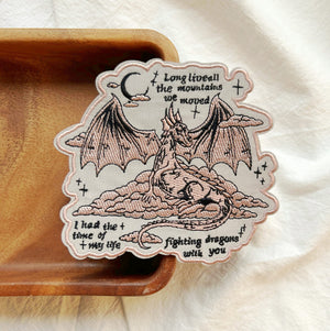 Dragon Long Live Inspried Embroidery Patch