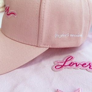Lover Inspired Embroidery Pink Cap