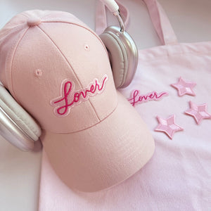 Lover Inspired Embroidery Pink Cap