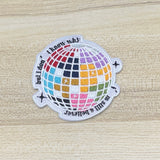 Mirrorball Inspried Embroidery Patch