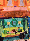 Lover House Velvet Gold Foil Jigsaw Puzzle with 500 pieces