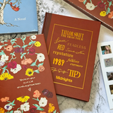 Eras Tour Floral Brown Notebook