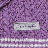 Purple Star Embroidery Knitting Cardigan