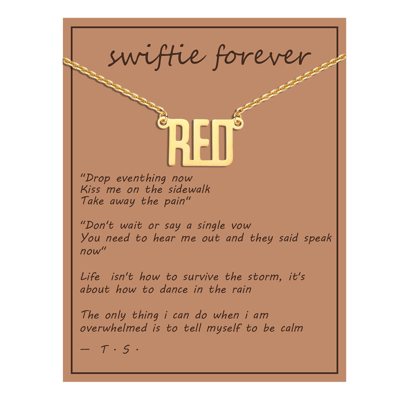 RED Inspired Friendship Necklace