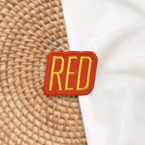 RED Inspried Embroidery Patch