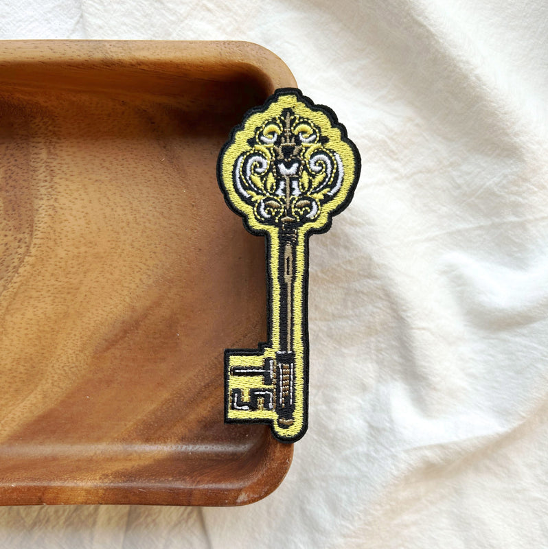 Gothic Key Embroidery Patch