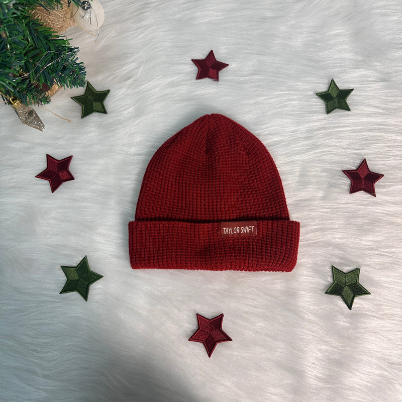 Red Inspired Embroidery Beanie