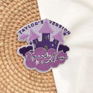 Purple Castle Embroidery Patch