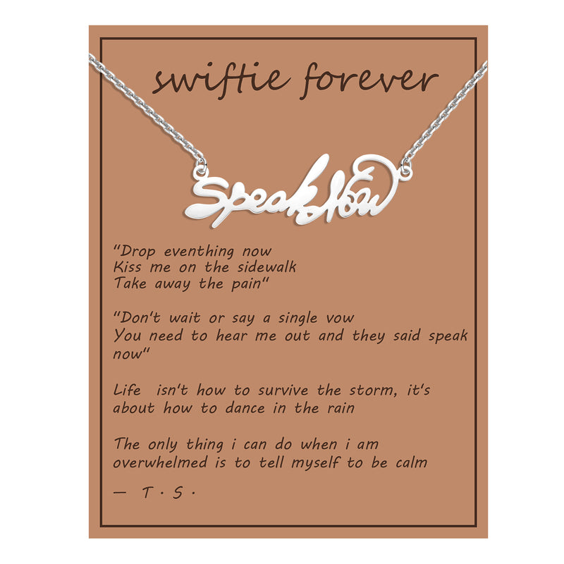 Speak Now Inspired Friendship Necklace