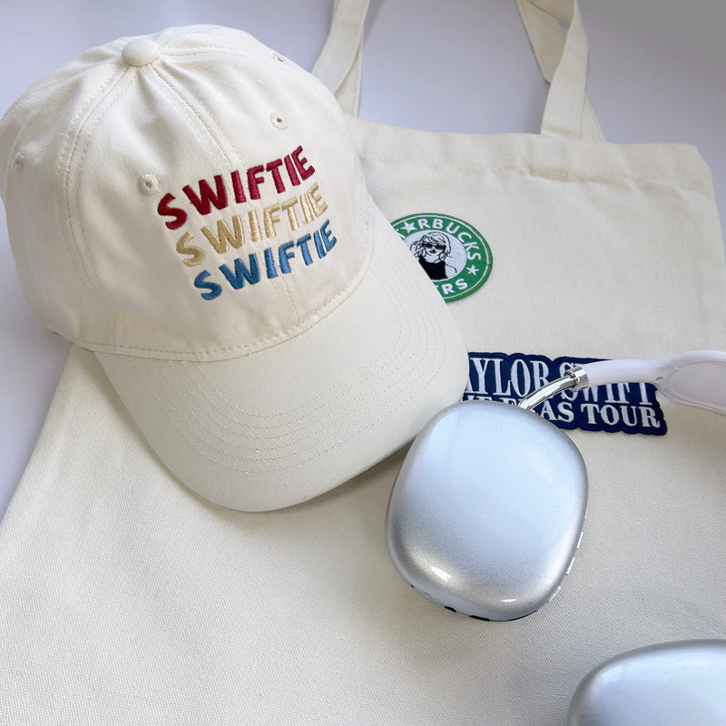Swiftie Inspired Embroidery White Cap