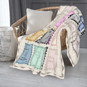 TTPD Stamp Inspired Blanket