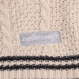 Silver Star TS Embroidery Knitting Cream Cardigan