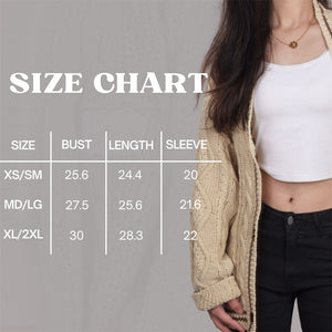 Brown Star Embroidery Knitting Beige Cardigan