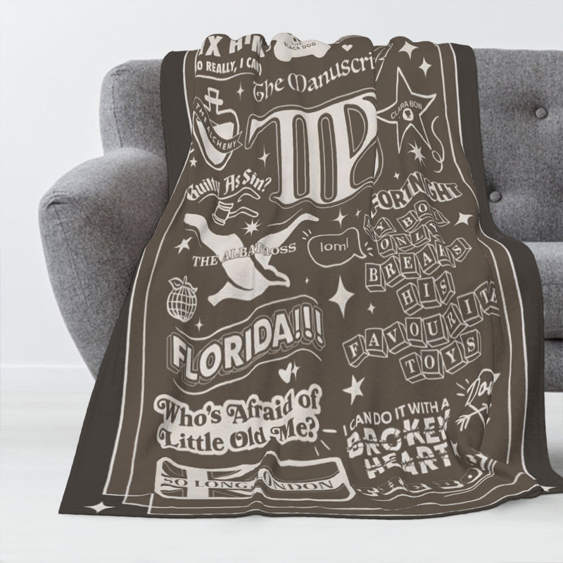 TTPD Album Inspired Blanket