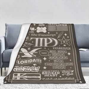 TTPD Album Inspired Blanket