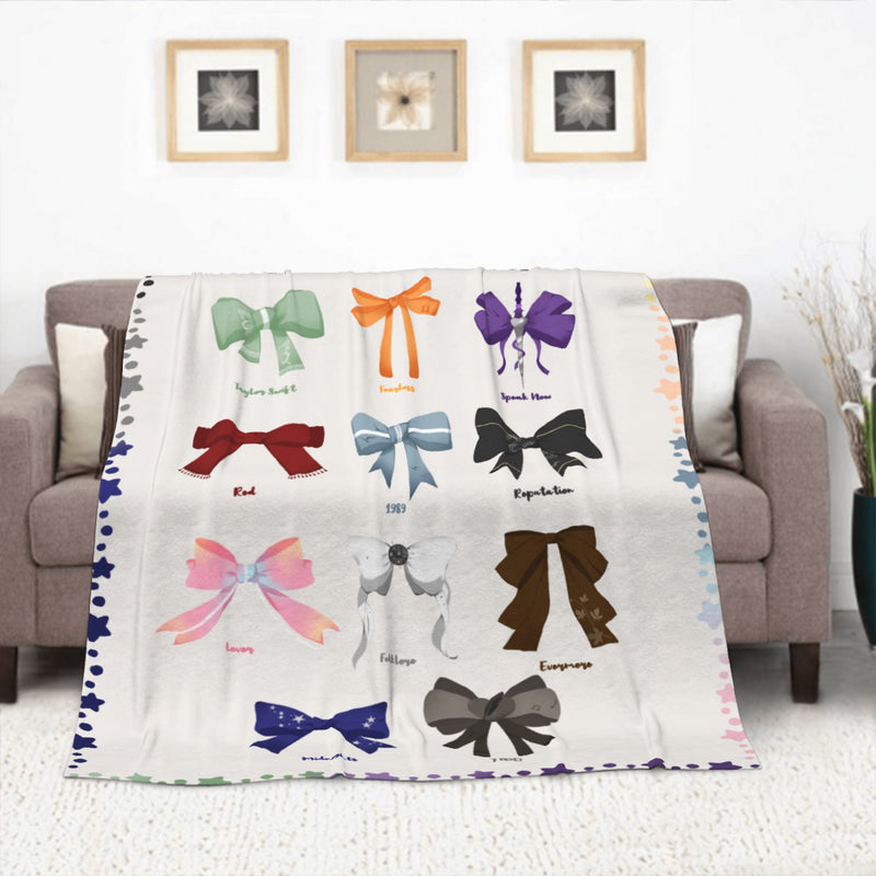 Colorful Bows Art Blanket