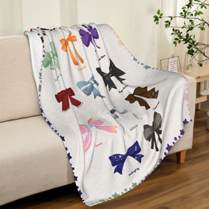 Colorful Bows Art Blanket