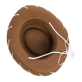 Western Cowgirl Hat with White Stitching