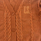 Pre-sale Showgirls Stars Embroidery Orange Cardigan