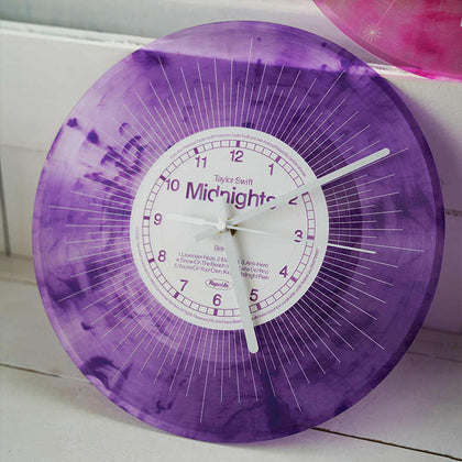 Midnights Colored Vinyl Clock Room Ornaments 12*12 inches