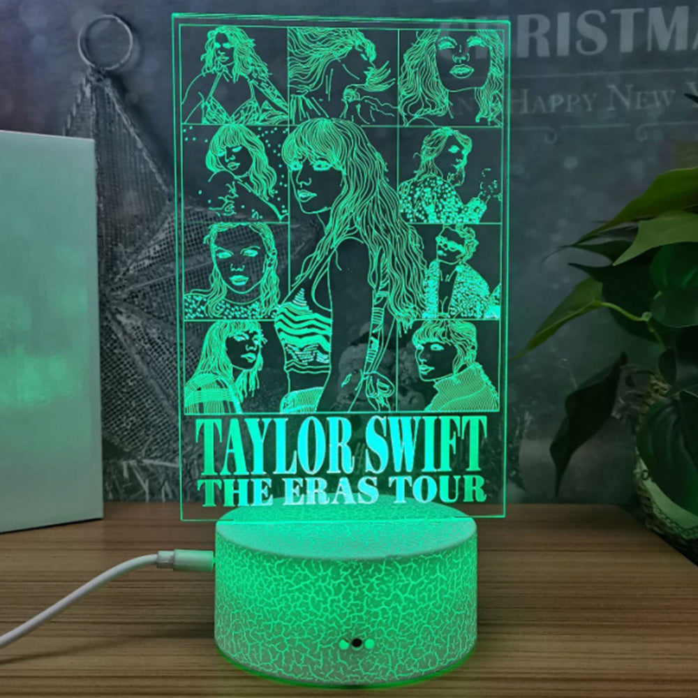 Eras Tour 16 Color LED Night Lamp – Remote & Touch Control