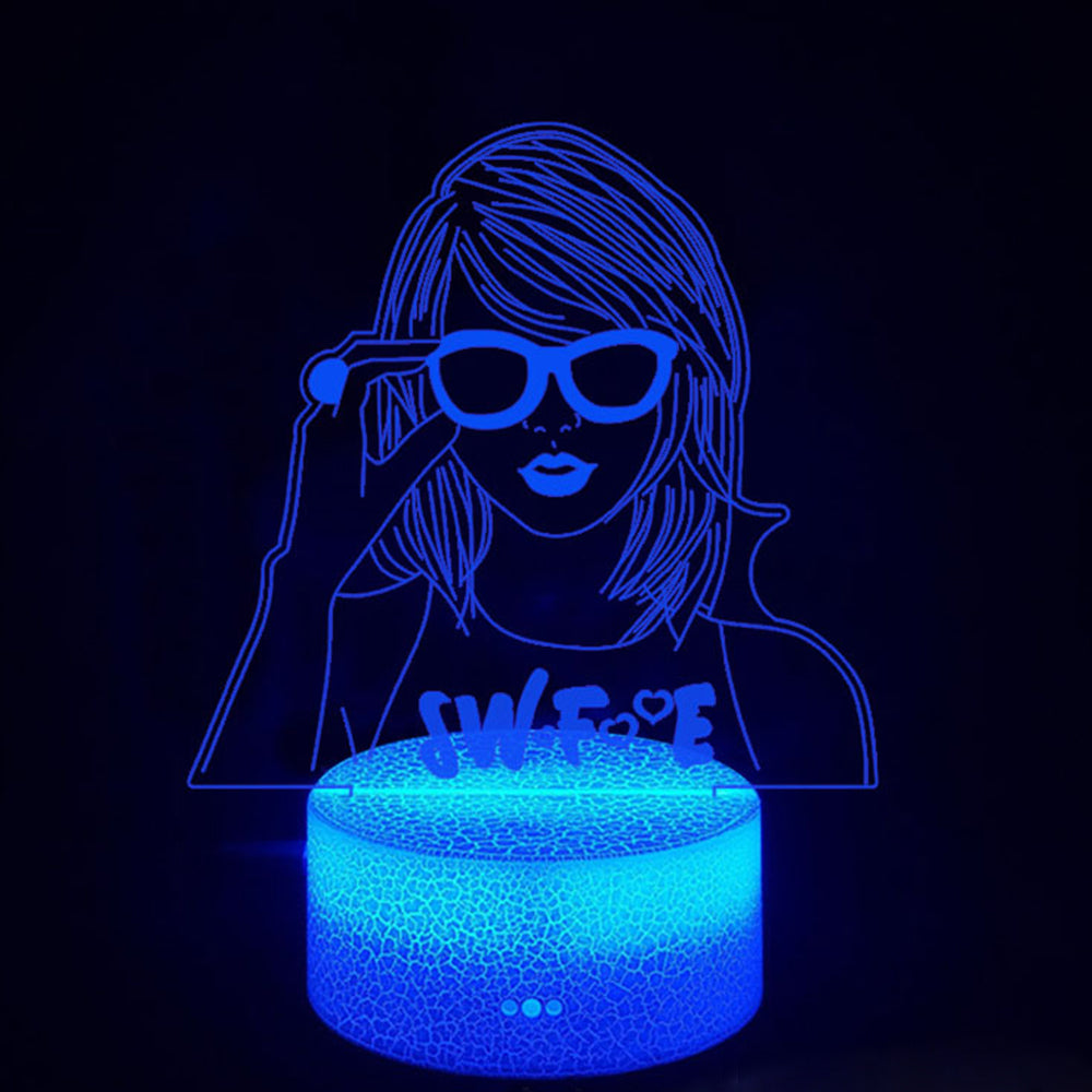 Eras Tour 16 Color LED Night Lamp – Remote & Touch Control