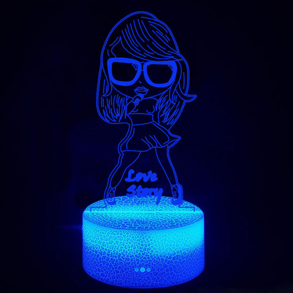 Eras Tour 16 Color LED Night Lamp – Remote & Touch Control
