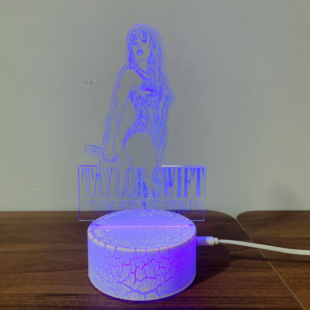 Eras Tour 16 Color LED Night Lamp – Remote & Touch Control