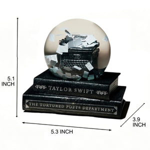 TTPD Typewriter Snowglobe