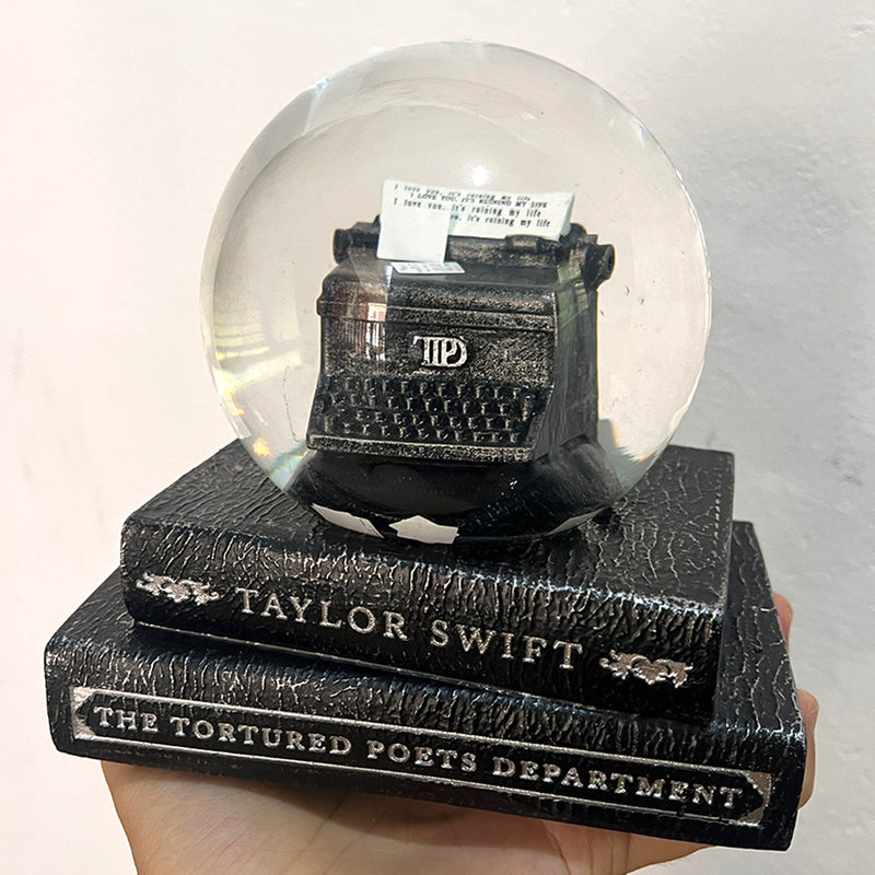 TTPD Typewriter Snowglobe